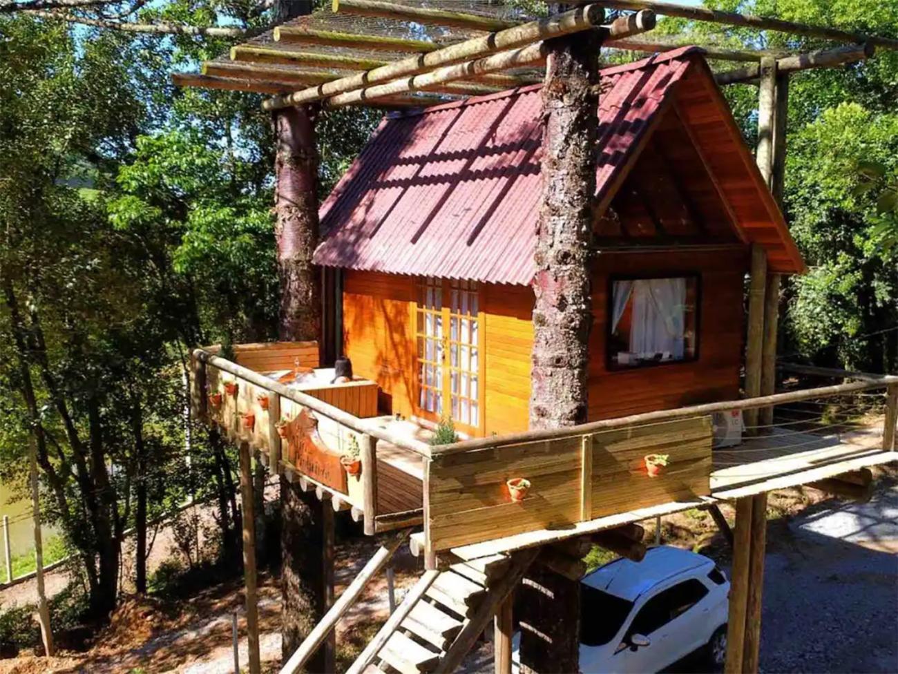 Casa Na Arvore Com Hidro, Piscina, Trilha, Cavalo เบงโต กองซัลเวส ภายนอก รูปภาพ